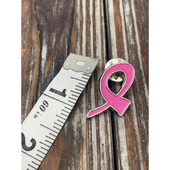 Pink Ribbon Breast Cancer Awareness Pin GUC - Picture 2 of 2